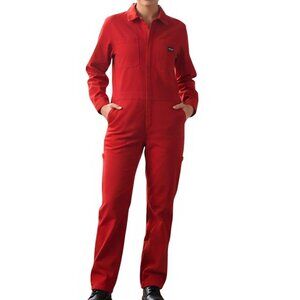 Wildfang Red The Essential Coverall Medium With Pockets & Zipper Closure Size M